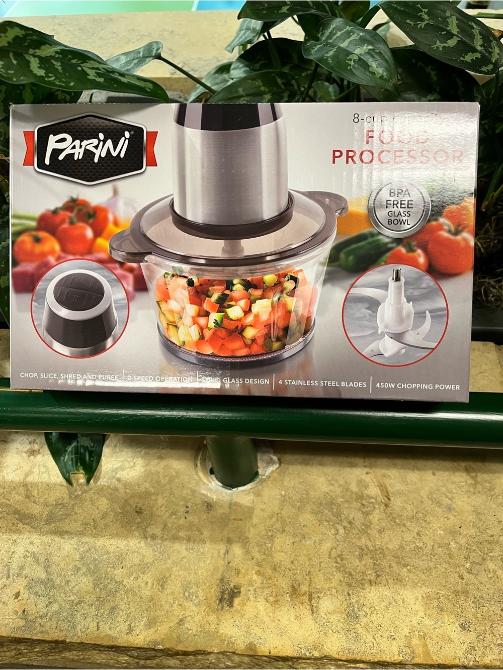 Panini  Food Processor - Silver/Clear new in box